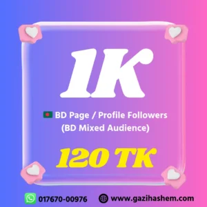 1000 social media followers